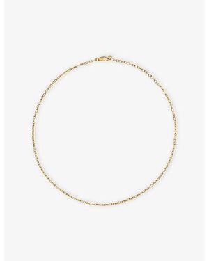 Monica Vinader Textured Link 18Ct Vermeil Chain Necklace - Metallic