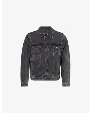 7 For All Mankind Perfect Regular-Fit Denim Jacket - Grey