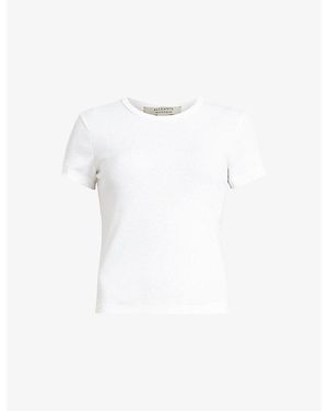 AllSaints Stevie Slim-Fit Cotton-Jersey T-Shirt - White