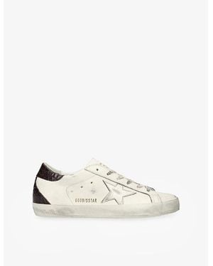 Golden Goose Super-Star Leather Low-Top Trainers - White