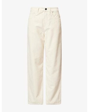 RÓHE Frames Bruun Baggy Corduroy Cotton Trousers - Natural