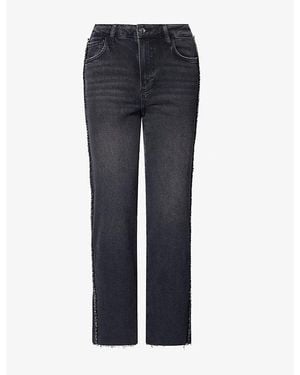 PAIGE Mason Ankle-Crop Denim Jeans - Blue