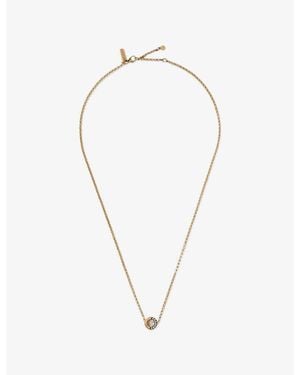 La Maison Du Couturier Skydiamond Crescent 18Ct And 0.21Ct Lab-Grown Diamond Pendant Necklace - Metallic