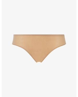 Chantelle Soft Stretch Seamless One-Size Brazilian Briefs - Natural