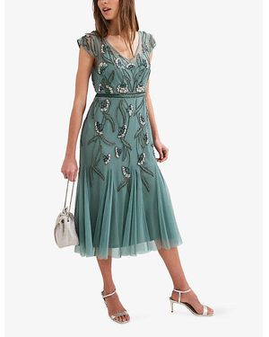 trish beaded dress Buy Phase Eight Blue Trish Beaded Dress from Next USA