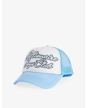 BBCICECREAM Diamond Script Woven Trucker Cap - Blue