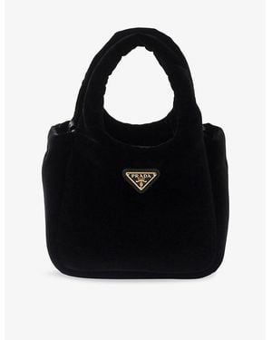 Prada Padded Mini Velvet Mini Handbag - Black