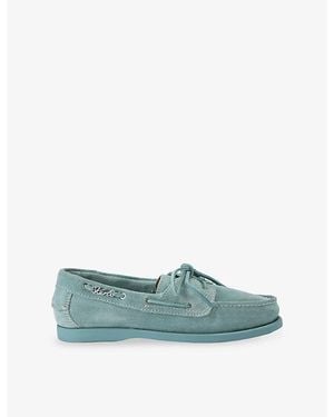 Kurt Geiger Kurt Suede Deck Shoes - Green