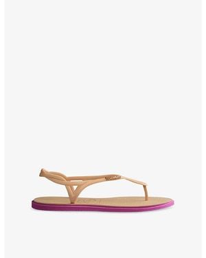 Havaianas Luna Rubber Flip Flops - Pink