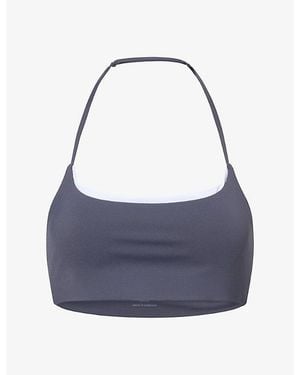ADANOLA Ultimate Double-Layered Medium Support Sports Bra - Blue