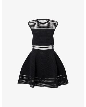 Jonathan Simkhai Sim Esri Sleeveless Sheer Woven Mini Dress - Black