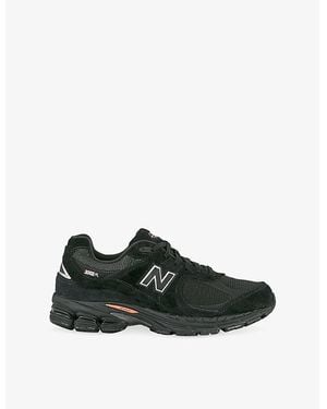 New Balance 2002 Suede And Mesh Trainers - Black