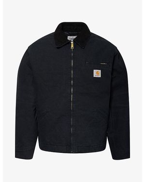 Carhartt Og Detroit Quilted Cotton Jacket - Blue