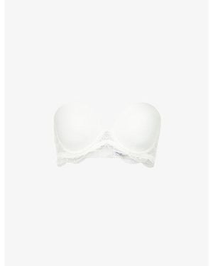 Simone Perele Karma Lace-trimmed Stretch-jersey Bra - White