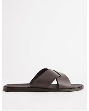 Orlebar Brown Muro Leather Sandals - Brown