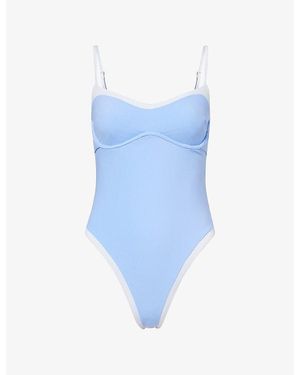 WE Are Tala Contrast Underwired Swimsuit - Blue