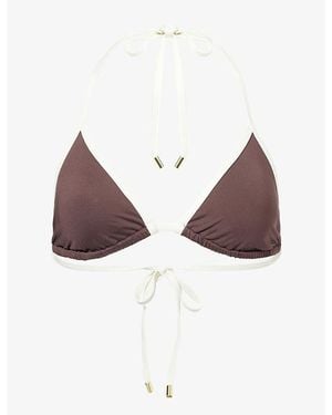Cheap Monday Palma Triangle Bikini Top - Brown