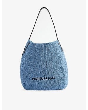 JW Anderson Beaded Small Bulb Bag - Blue