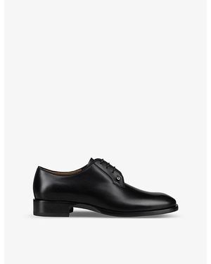 Christian Louboutin Chambeliss Leather Derby Shoes - Black