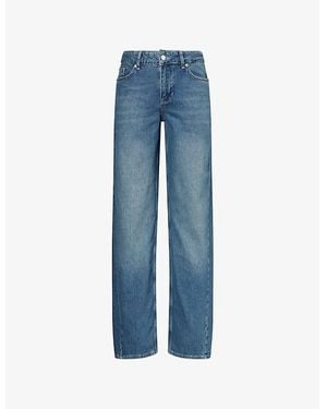 Peachy Den Joan Tapered-Leg Denim Jeans - Blue