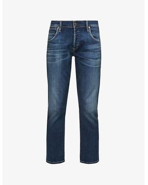Citizens of Humanity Emerson Straight Slim-Fit Mid-Rise Boyfriend Jeans - Blue