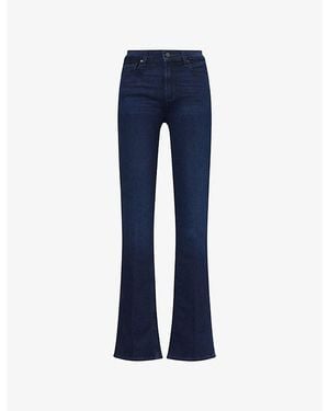 PAIGE Manhattan Boot Slim-Fit Stretch-Denim Blend Jeans - Blue