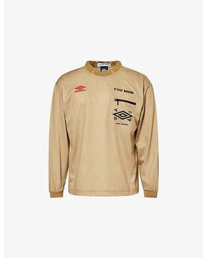 Toga Virilis Toga X Umbro Logo-Embellished Woven Top - Natural
