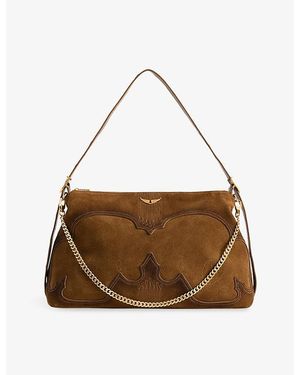 Zadig & Voltaire Jim Western Used Suede Shoulder Bag - Brown