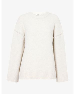 4th & Reckless Emanuelle Round-Neck Knitted Sweater - White