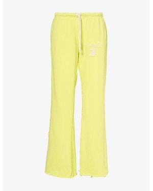 Jaded London Cleo Low-Rise Cotton-Blend Jogging Bottoms - Yellow