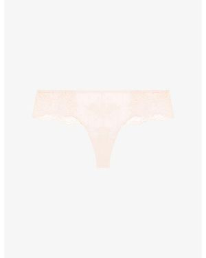 Simone Perele Intrigue Lace Tanga Briefs - White