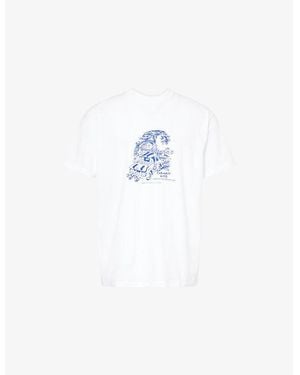 Carhartt Unit Printed Cotton-Jersey T-Shirt - Blue