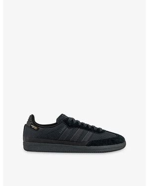 adidas Samba Og Suede And Woven Trainers - Black