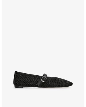 Steve Madden Gayla Knitted Ballet Flats - Black