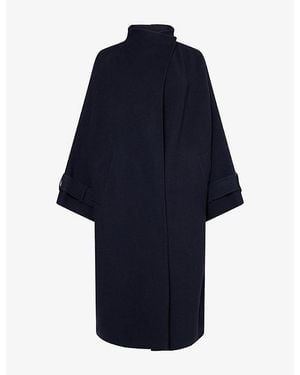 DARKPARK Alba Oversize Wool And Cashmere Trench Coat - Blue