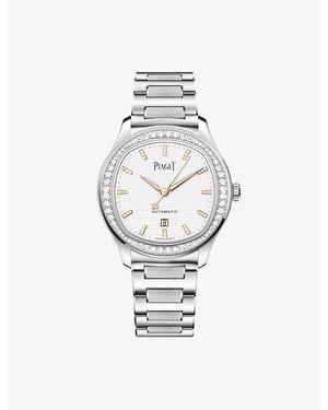Piaget Polo Stainless-Steel And Diamond Watch 36Mm - Metallic