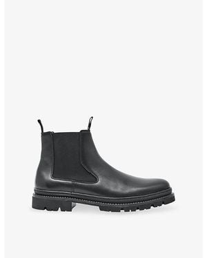 Reiss Huxley Leather Chelsea Boots - Black