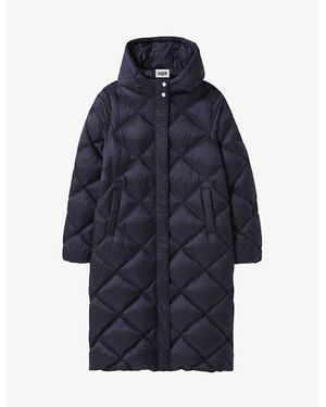 Claudie Pierlot Hooded Padded Shell Coat - Blue