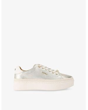 Carvela Kurt Geiger Caprese Leather Low-Top Sneakers - White