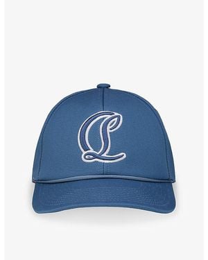 Christian Louboutin Mooncrest Ivy Ac Canvas Cap - Blue