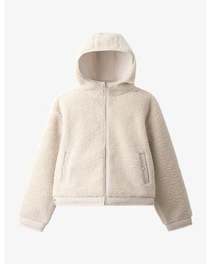 The White Company Hooded Relaxed-Fit Borg Jacket - Natural