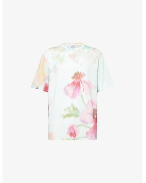 Loewe Printed Relaxed-Fit Cotton-Jersey T-Shirt - White
