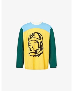 BBCICECREAM Astro Logo-Print Jersey Top - Yellow