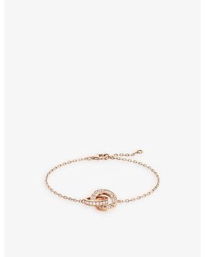 Cartier Love 18Ct Rose- And 0.30Ct Diamond Bracelet - White