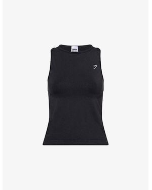 GYMSHARK Everyday Seamless Slim-Fit Stretch-Jersey Top - Blue