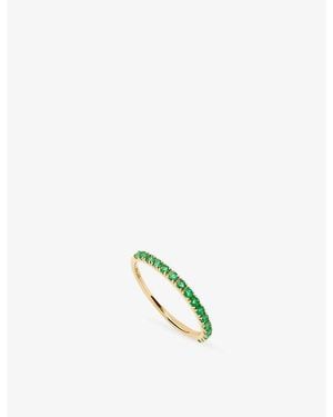 Missoma Eternity 9Ct Solid- And Half Emerald Ring - Multicolour