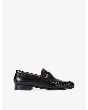 Steve Madden Passage Leather Loafers - Black
