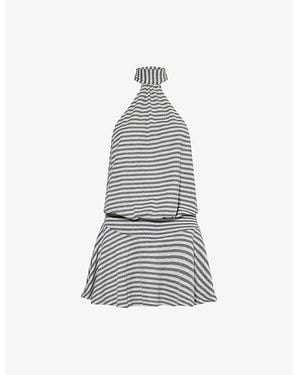 Shop Malibu Plunge Denim Mini Dress | Jaded London | Clothing