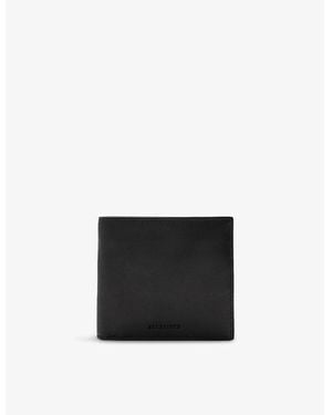 AllSaints Delph Logo-Debossed Bi-Fold Leather Wallet - Black