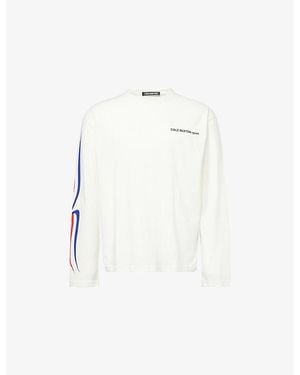 Cole Buxton Sport Long-Sleeve Cotton-Jersey T-Shirt - White